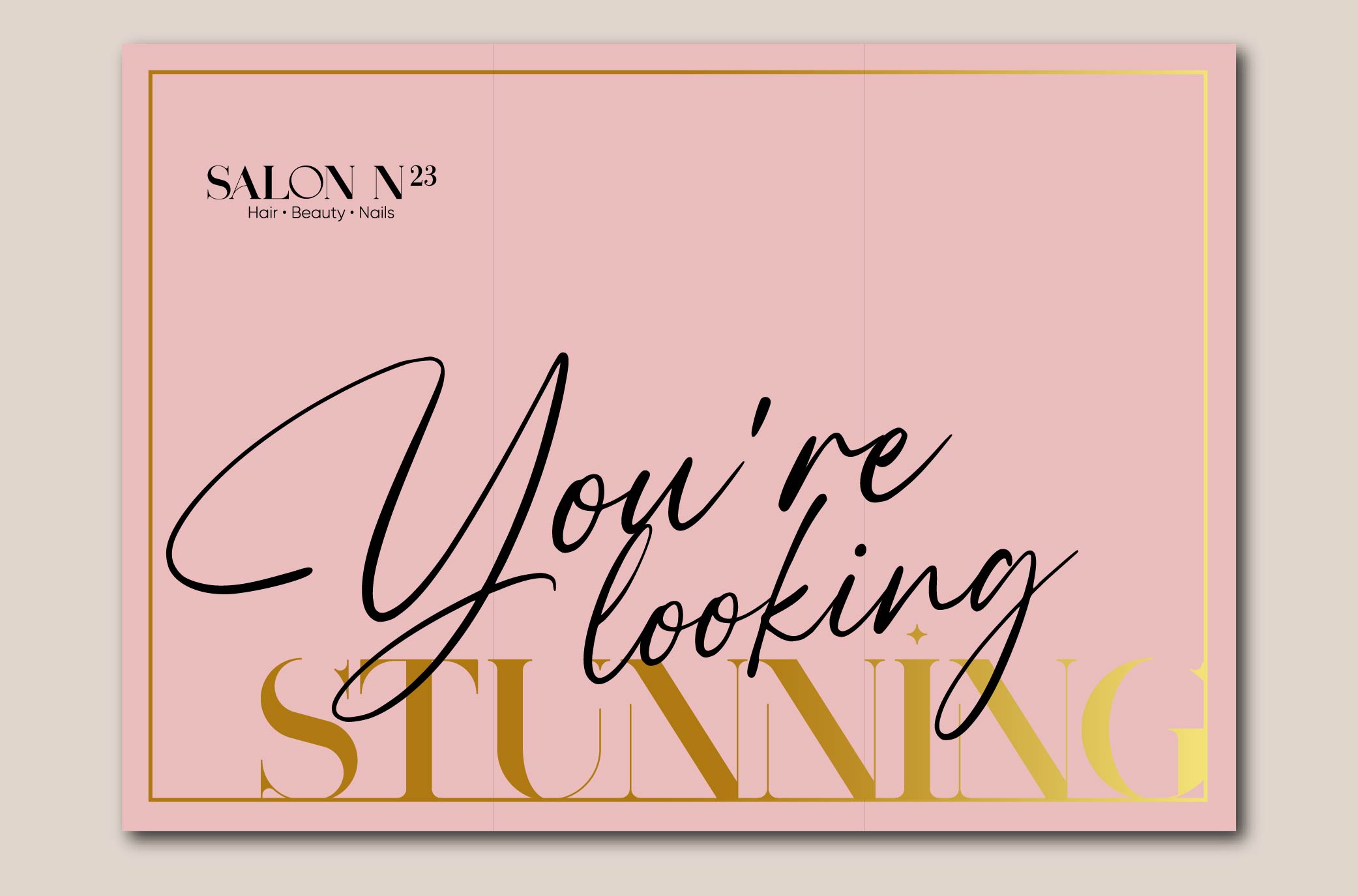 Salon N23 — You're looking stunning card