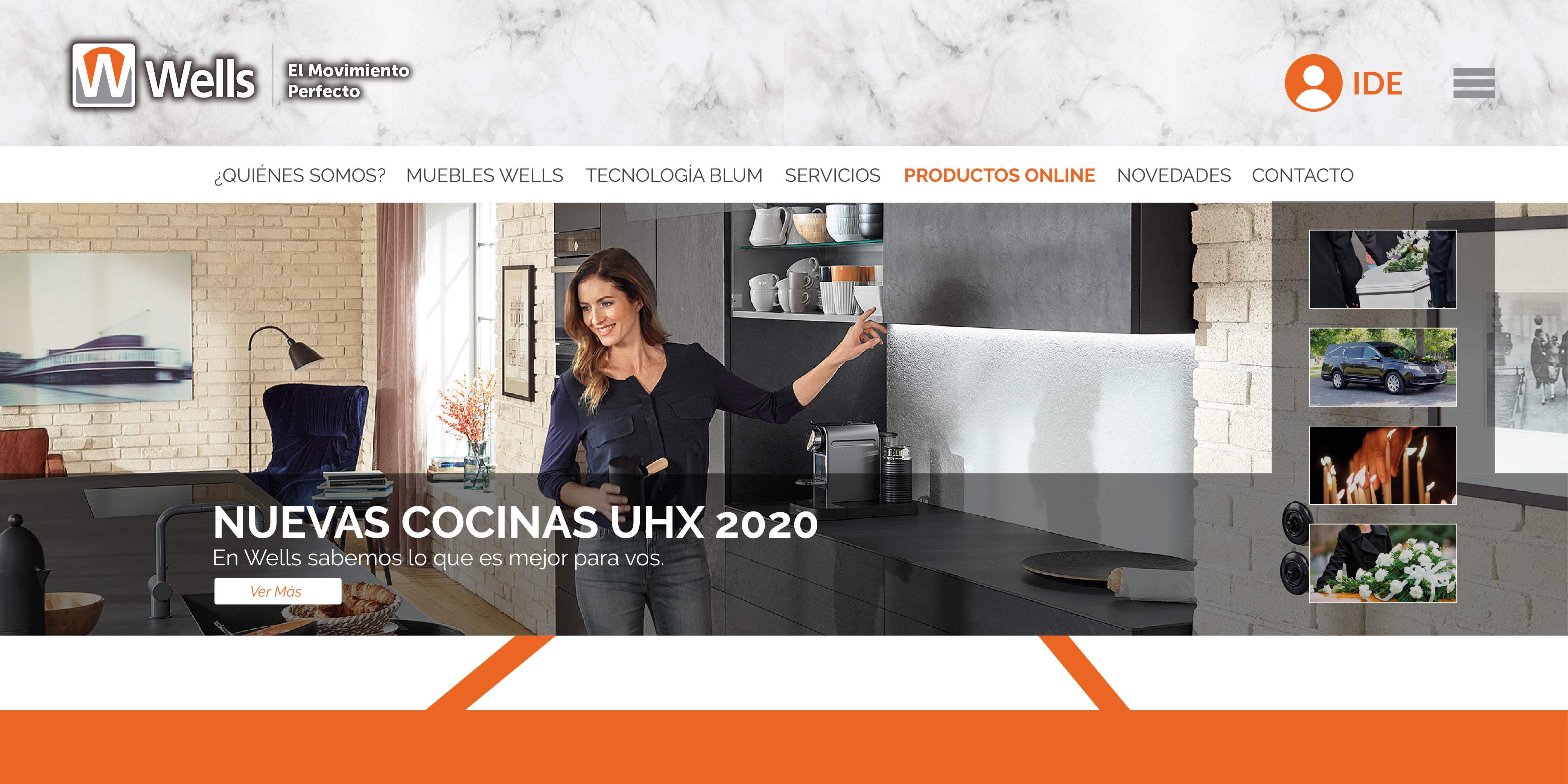 Wells Cocinas — hero, Nuevas Cocinas UHX